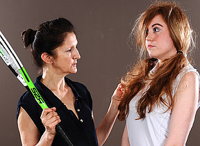 Hot coddle must listen to her lesbian tennis teacher